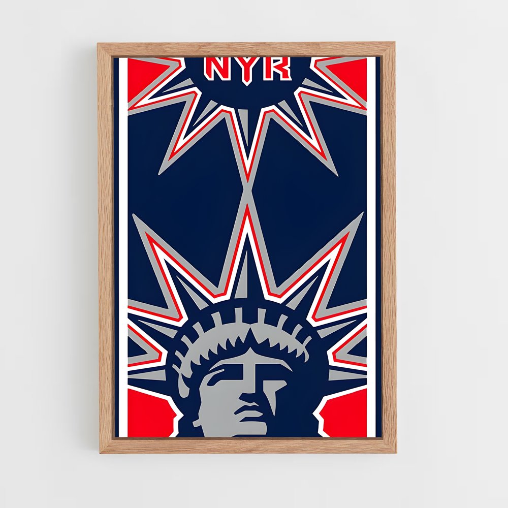 Poster Liberty Blues – affiche Hockey sur glace (vue 4)